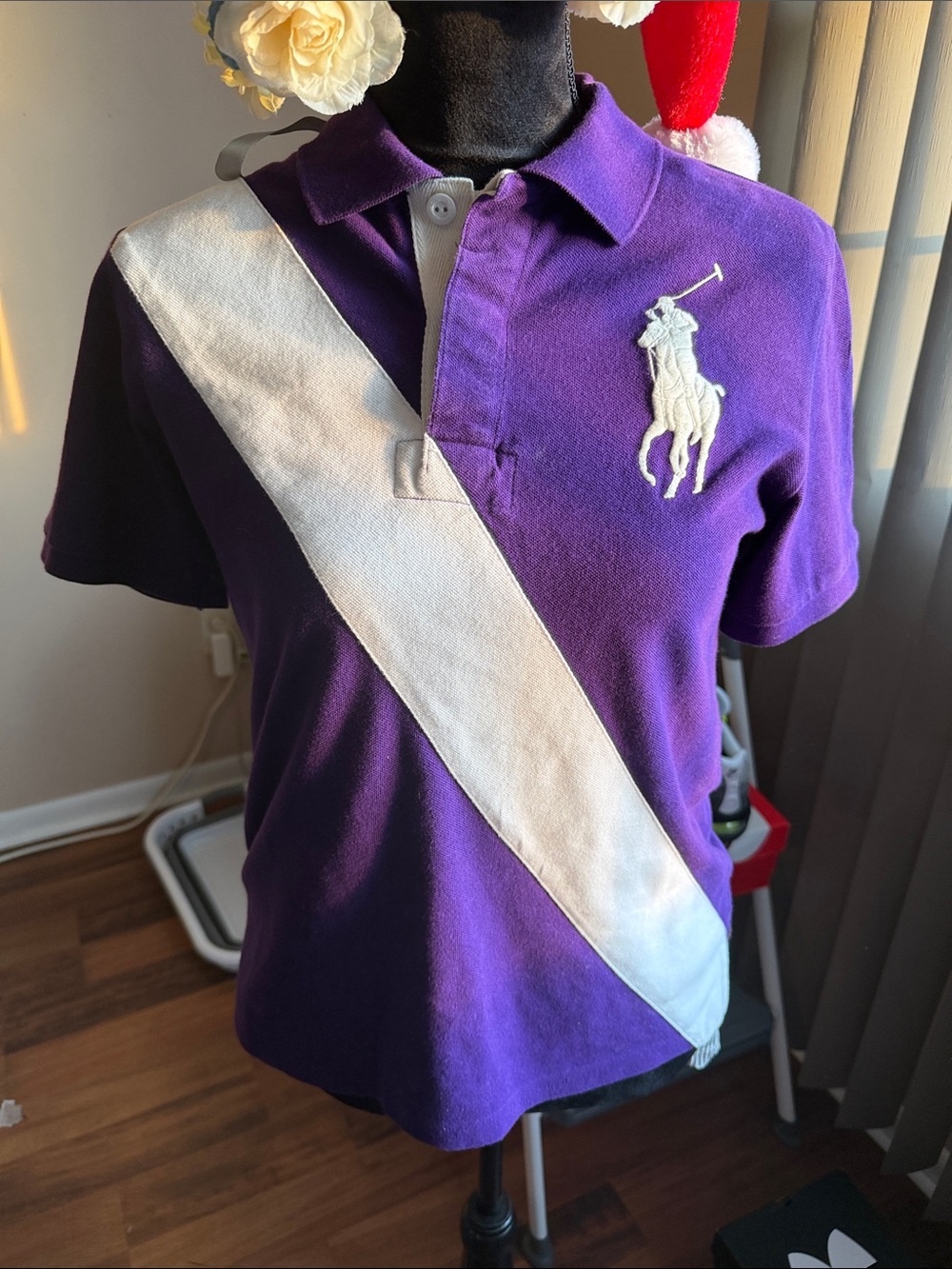 **FREE SHIPPING til FRIDAY 5/15 only** Ralph Lauren Purple & White Polo